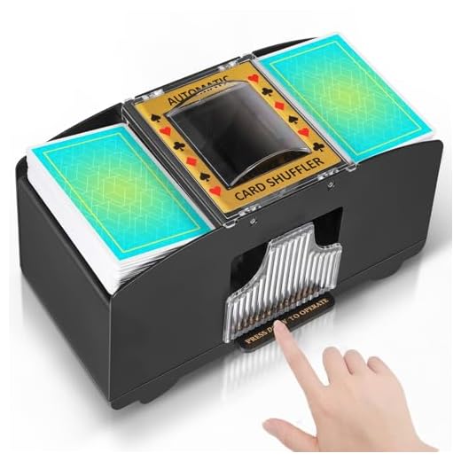 Anzid Automatic Card Shuffler 2 Deck,Battery-Operated Playing Card Shuffler,Poker Shuffler for Home Card Game