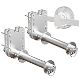 BBTEQEKN 2 PCS Boat Lift Wheel Kit, Boat Lift Wheel Bracket Fits Most Lifts, Rust-Proof Fixed Wheel Kit for Boat Lift, Not Included Wheels