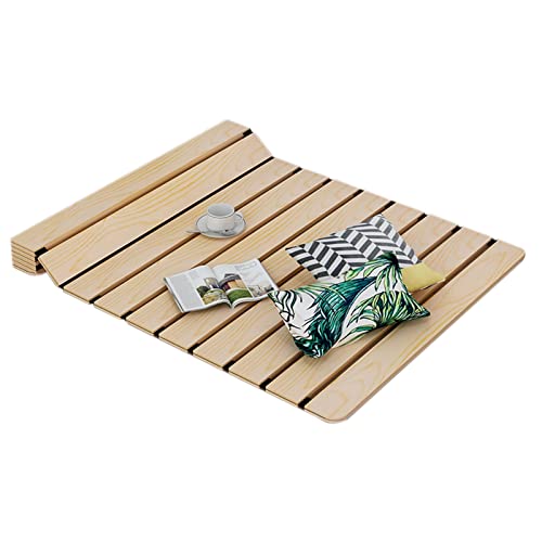 ZAQYCM Somier Enrollable Cama Queen con Listones Plegables, Colchón Completo De Madera con Marco De...