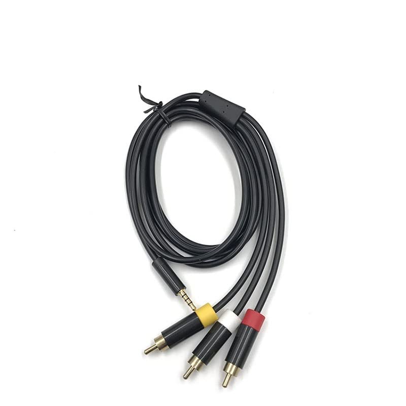 YANHAO [Piezas de Videojuegos] 5 uds 1,8 m 6 pies RCA 480i Cable óptico de Audio y vídeo Adaptador de Cable AV Digital for Microsoft for Xbox 360 E Consola de Videojuegos [Reemplazar]