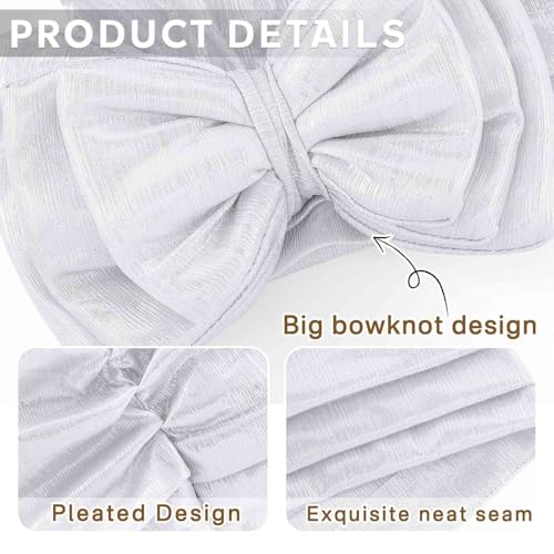 Bohend African Bow Turban Beanie Women Knotted Hat Stretch Headwrap Wide Head Covering4