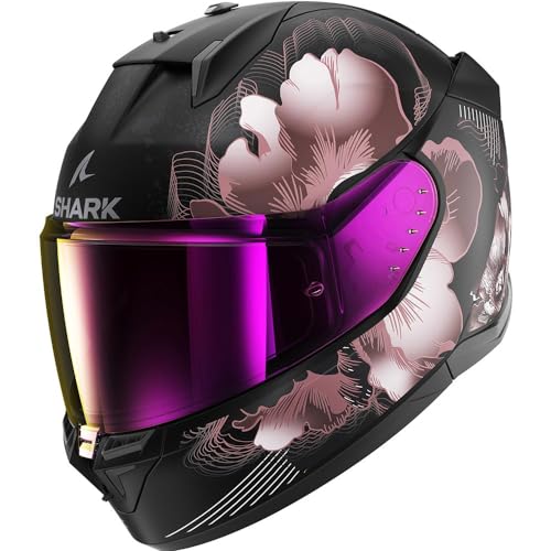 SHARK, Casco Moto Integrale D-SKWAL 3 MAYFER Black/Pink KVQ, XS