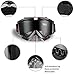 Dmeixs Motorcycle Goggles Motocross Goggles Grip For Helmet Windproof Dustproof Anti Fog Helmet Goggles for ATV Off Road Racing with Cool Look Headwear Clear Lens