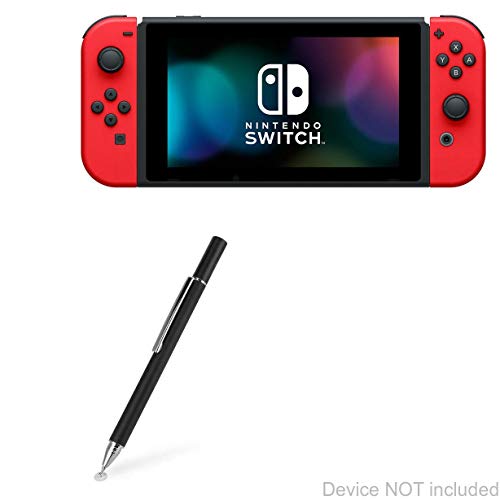Image of Nintendo Switch Stylus Pen, BoxWave [FineTouch Capacitive Stylus] Super Precise Stylus Pen for Nintendo Switch - Jet Black