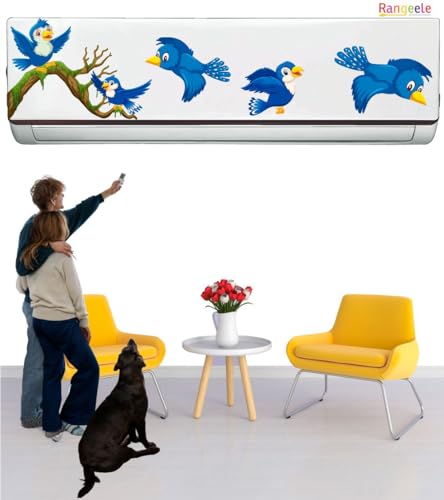 Image of '3D Nature Colorful illustration '' AC Sticker (96 cm x30 cmx 24 cm)Multi (Multicolour 10)