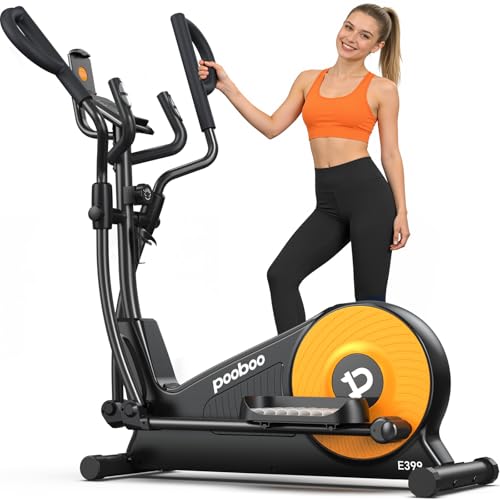 pooboo Elliptical Machine, Elliptical Exercise Machine with 16-Level Resistance& Hyper-Quiet...