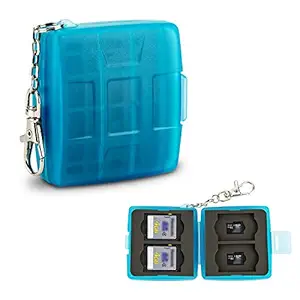 Micro SD Card Case and SD Card Holder, Anti-Dust Crush Resistance, Memory Card Organizer Carrying Box for 4 SDHC SDXC Cards and 4 TF MSD Cards