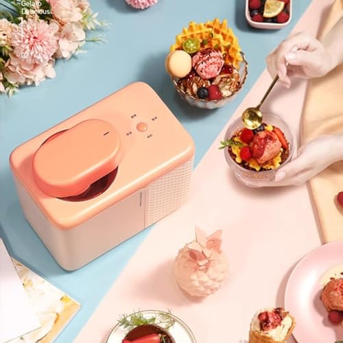 ANGDI Eismaschine, 500 ml automatische Eismaschine mit 2 Geschwindigkeitsmodi, hält 6 Stunden kalt, tragbarer DIY-Fruchttüten-Maker, Hersteller von gefrorenen Desserts, geeignet for Familien – Bild 6