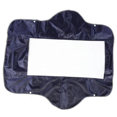 TOVINANNA ??踏板?,?便可折?,??控制面板,舵柄防雨防水防?盖,残疾人老人使用,藏青色 電気の モビリティスクーターカバー ポータブル電動自転車カバー 便利なスクーターカバー 塩ビ