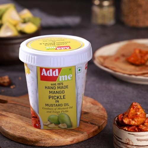 Add me Hand made combo Pack pickle 1kg Mango Pickle 500g aam ka achar in Mustard Oil, homemade Pickle Mixed achaar 500g pack of 2