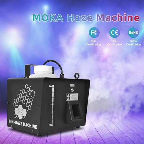 Máquina de humo y neblina de 600 W, 10000 CFM con temporizador y rociado continuo, efecto escénico para Halloween, bodas, discotecas y actuaciones, con control remoto y función DMX miniatura 2