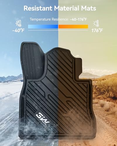Image of 3W Ford Explorer Floor Mats Fit for 2020-2025 2026 Explorer 6 Passenger, TPE All Weather Floor Liner Custom Fit for Explorer Full Set Accessories 3-Rows Car Liners (Includes Explorer Hybrid)