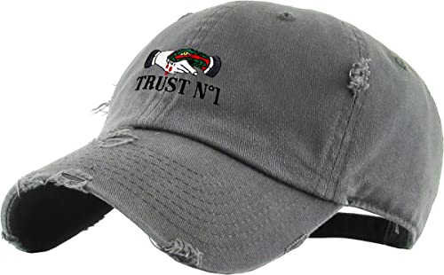 Image of KBETHOS Dad Hat Trust No One Royalty Hustle Vibe Baseball Cap Adjustable Cotton Vintage