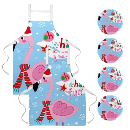 Tablier de cuisine anti-taches pour pâtisserie et bar avec 4 broches
