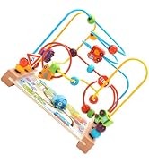 Jacootoys Labyrinthe De Perles En Bois Animal - Jouet Éducatif Motricité Et Roller Coaster