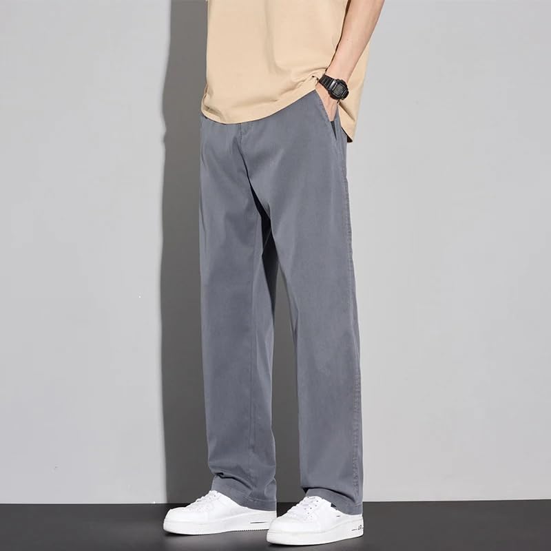 Summer Thin Men's Casual Pants Solid Color Male Trousers2