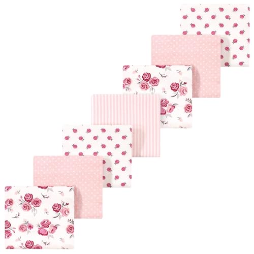 Image of Luvable Friends Little Treasure Flannel Receiving Blankets 7pk