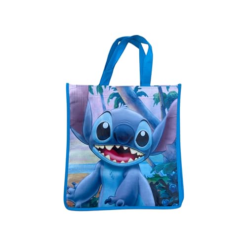 Legacy Licensing Partners Sacola reutilizável grande colecionável do filme Stitch from Lilo and Stitch da Disney