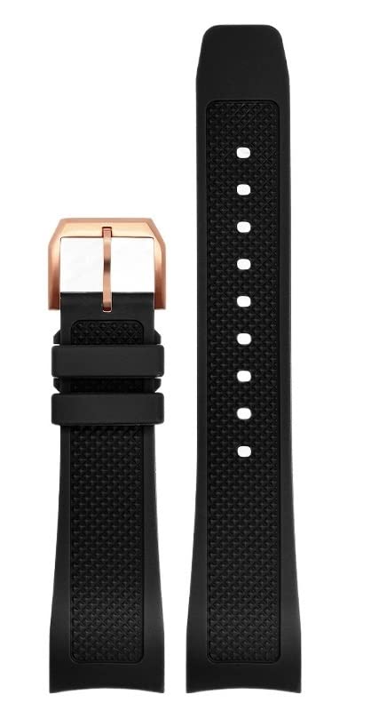 Bracelet caoutchouc 22mm pour montre IWC étanche pour le sport et le bureau
