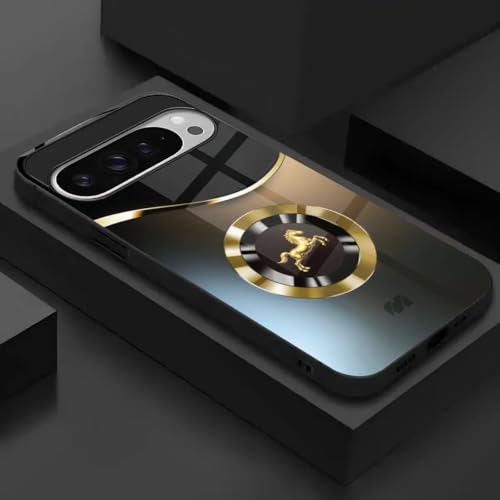 Image of MILLION CASES Crown Reins Spectra Case for Google Pixel 8a, Google Pixel 8a Back Cover Case(2024) - PC | Midnight Black