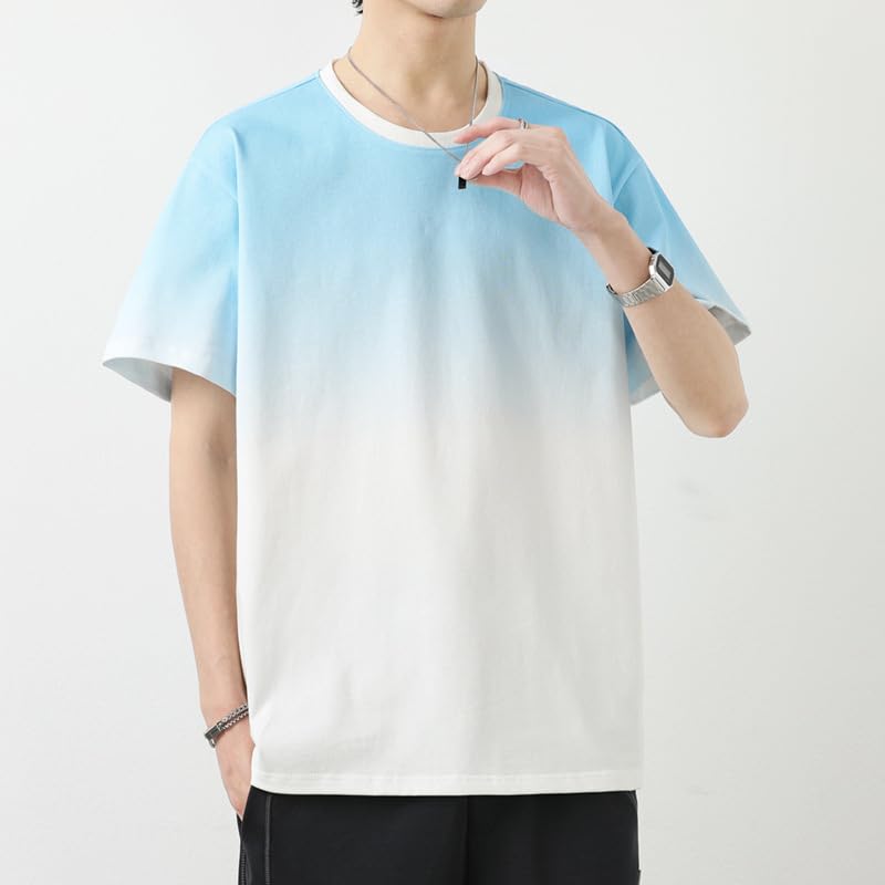 T-shirt en coton homme coupe ample style coréen décontracté chic - 4