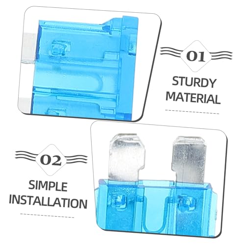Kit de 100 fusibles automotrices ARTIBETTER para autos, camiones y embarcaciones, con cubierta transparente y fácil almacenamiento miniatura 4