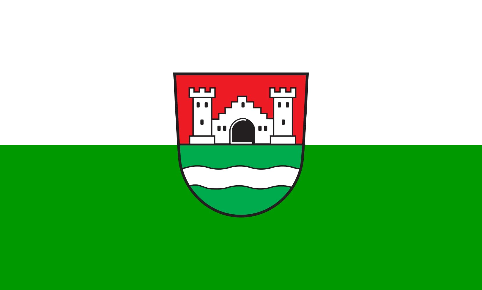 Drapeau paysage Burgrieden de 1.35m² haute résistance aux intempéries extérieures