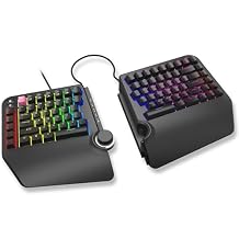 Cloud Nine ErgoTKL Ergonomic Tenkeyless Mechanical Keyboard for PC Kailh Brown TKL RGB Backlit Ergo Split Key Board