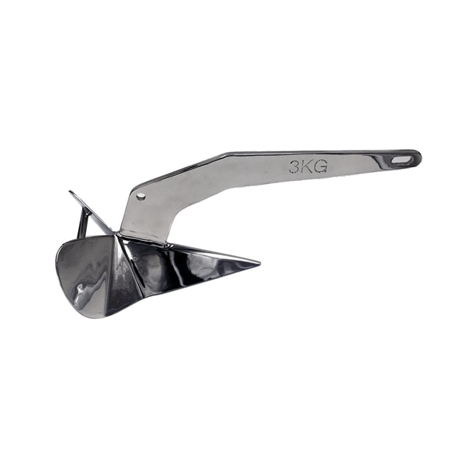 3 Kg, 4 Kg, 5 Kg, 6 Kg, 10 Kg, 15 Kg 316 Acero Inoxidable Barco Yate Accesorios Marinos Hardware Barco Ancla Delta Ancla Triángulo Ancla Para embarcaciones(15kg)