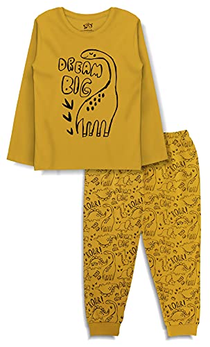 Image of minicult Baby Boy's & Baby Girl's Cotton Printed Top and Pyjama Set Pack of 2