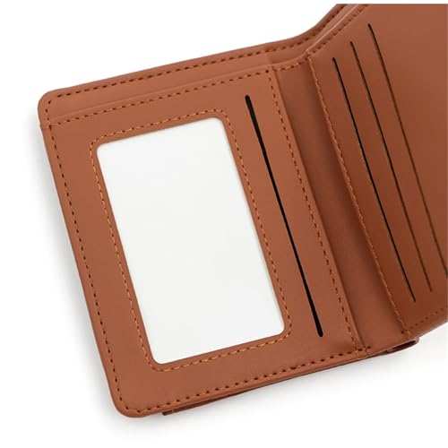 Women Coin Purse PU Leather Coin Purse Small Wallet Short Wallet Card Holder Card Holder for Girls Zippers Wallet Coin Purse, Black, about 11.9x9x2.2cm/4.69x3.54x0.87''4