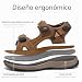 Imagen de FLARUT Sandalias de los Hombres de Verano Zapatos de Senderismo Trekking Deportes al Aire Libre de Cuero Playa Dedo del Pie Abierto Deportivas Casuales