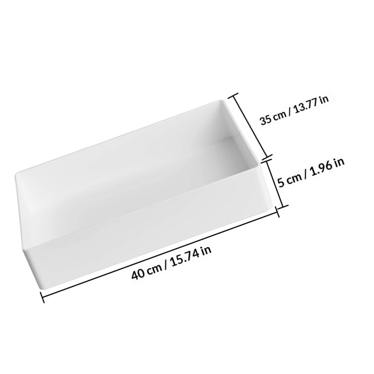 GALPADA Bandeja de Polipropileno Blanco Resistente a Químicos para Laboratorio, Organizador Multifuncional para Pequeños Consumibles y Herramientas de Laboratorio