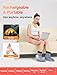 CAMECO 2-in-1 Cordless Foot Heating Pad & Massagers for Feet Neuropathy Pain Relief, 5000mAh 104℉-140℉ Heated Foot Warmers for Women Men, Rechargeable Vibration Heating Booties for Ankle Under Desk