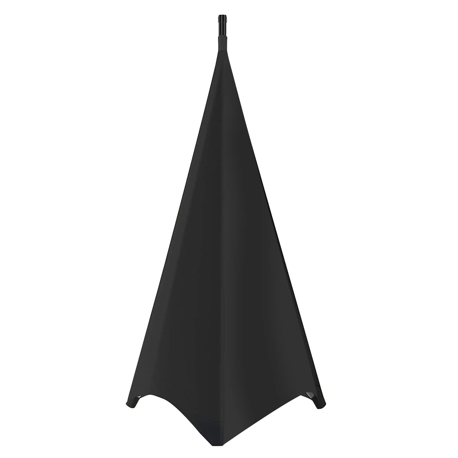 WANGCL Funda para soporte de altavoz, trípode y falda de DJ, cubierta de 360 grados para iluminación de altavoces con bolsa de almacenamiento (negro, 1 unidad)