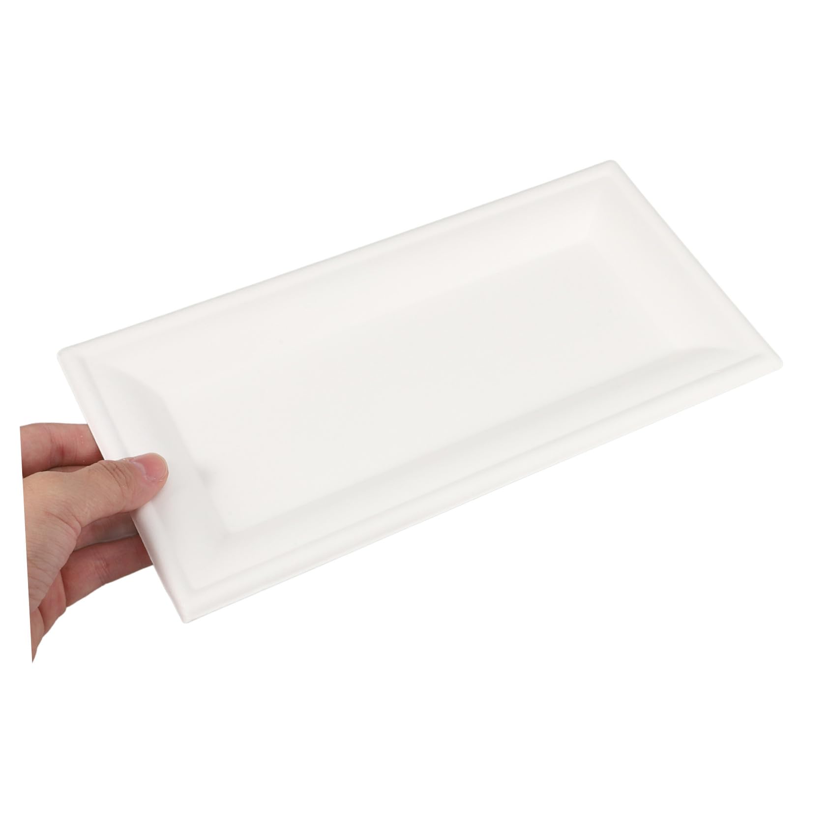 50piezas Bandeja de Cartón Desechable de Color Claro Platos para Tartas Platos para Cenas para Fiestas y Eventos al Aire Accesorios para Fiestas