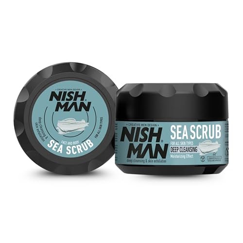 Soin Exfoliant pour Hommes NISHMAN Sea Scrub élimine les cellules mortes