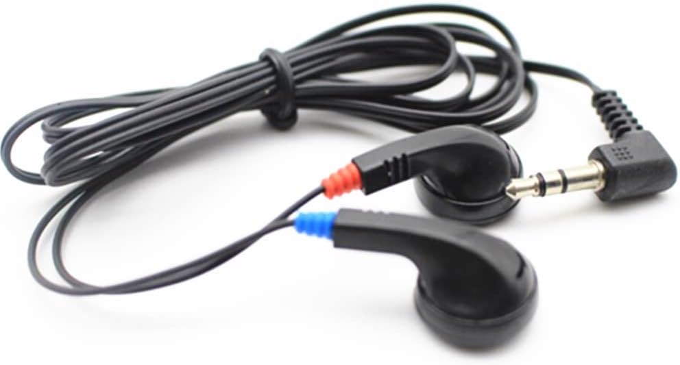 100 Pack Bulk Classroom Earphones Disposable Earbuds Low Cost Headphones for Schools, Kids, Classrooms,Libraries (Black)