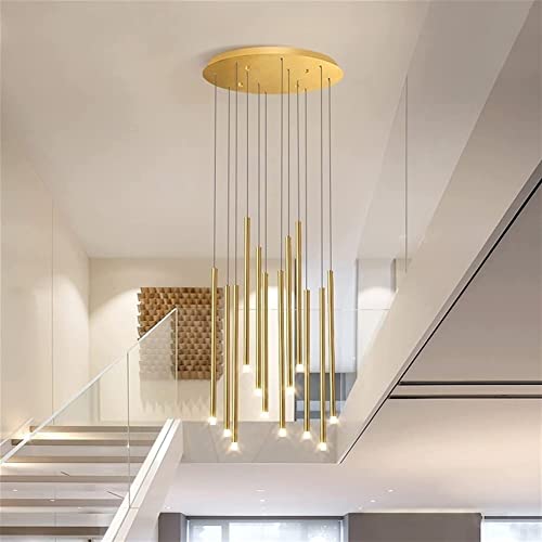 Suspension LED longue pour supprimer les zones d'ombre de l'escalier