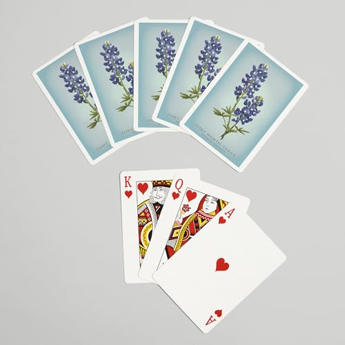 Lantern Press Baraja de Cartas Póker Bluebonnet 52 Unidades miniatura 7
