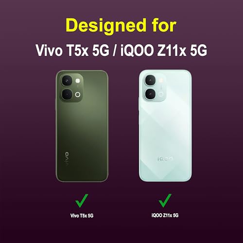 Image of Zapcase Back Case Cover for Vivo T5x 5G | Compatible for Vivo T5x 5G Back Cover | Liquid Silicon Magic Case with Camera Protection | Lavender