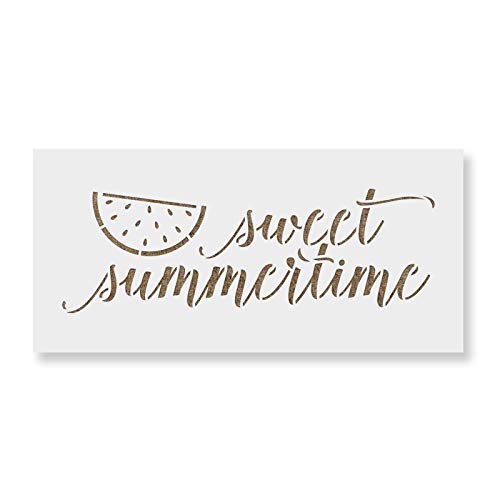 Sweet Summertime Stencil - Craft Vibrant Designs for Summer Parties