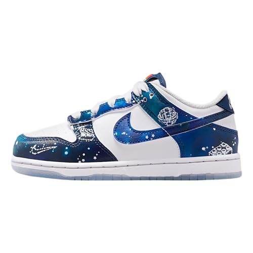 Nike Dunk Low x LEGO Collection Little Kids Shoes (White/Brave Blue/Metallic Platinum/Multi-Color) Size 2
