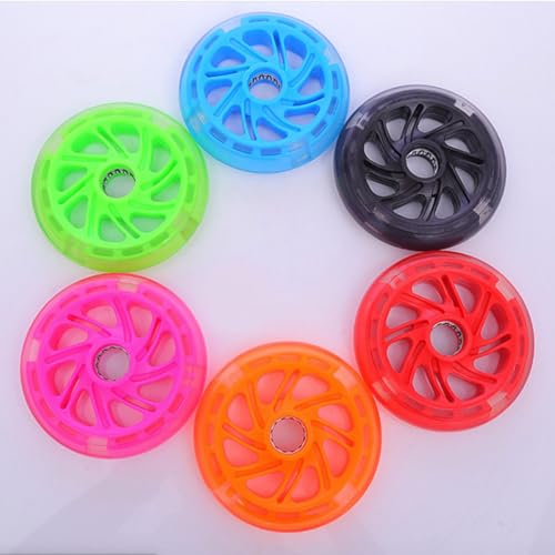 BESTonZON 2 piezas Ruedas de Entrenamiento para Bicicleta con Material Luminoso PU y Rodamientos, Ruedas Auxiliares Estables para Estabilizadores de Bicicleta, Adecuadas para Niños y Accesorios de Bicicleta miniatura 6