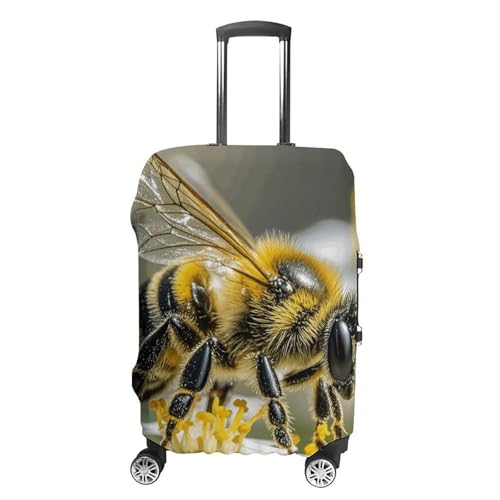 Honey Bee Luggage Cover, Elastic Luggage Protector Fits 19-32in Suitcases, Washable & Anti-Scratch Suitcase Cover for Men Women L