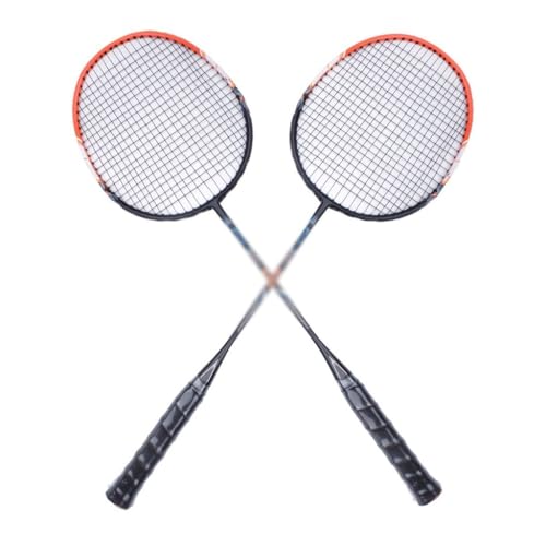 Fil nylon contrasté et poignée intégrée sur cette raquette de badminton