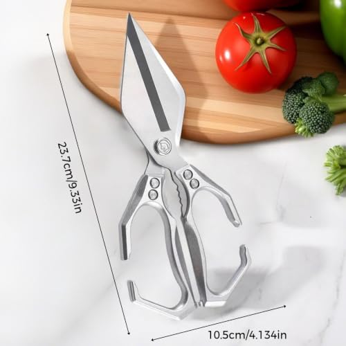Tijeras para aves de corral ideales para cortar pescados, mariscos y huesos duros 6