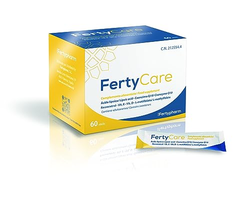 FERTYCARE | Contribuye a Frenar el Envejecimiento Ovárico | Coenzima Q10, Resveratrol, Vitamina D y E | 60 sticks