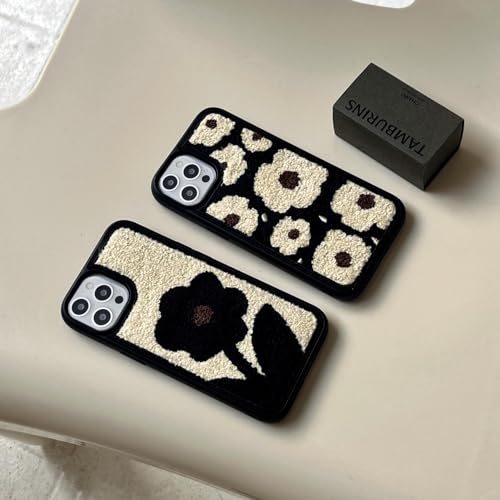 Coque peluche fleurs iPhone 14 Pro Max idée cadeau mignon femme - 6