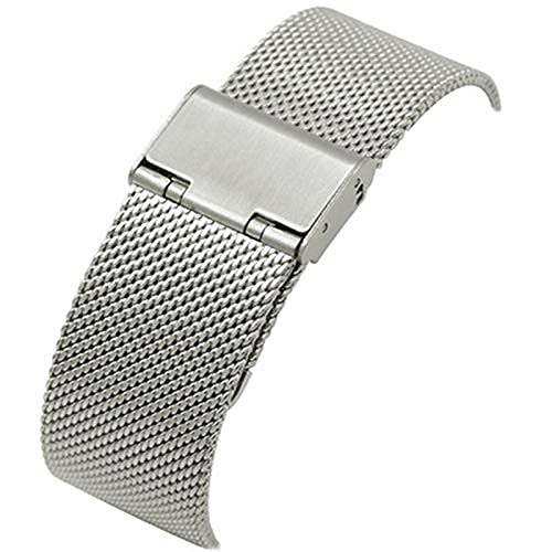 Bracelet de montre en acier inoxydable 16mm à 22mm pour homme et femme
